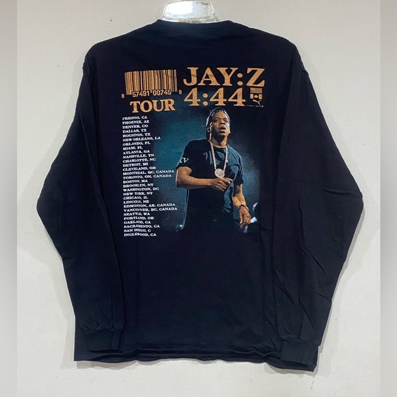 Jay-Z 4:44 Long-Sleeve Tour Rap Shirt Mens Large - Picture 2 of 5